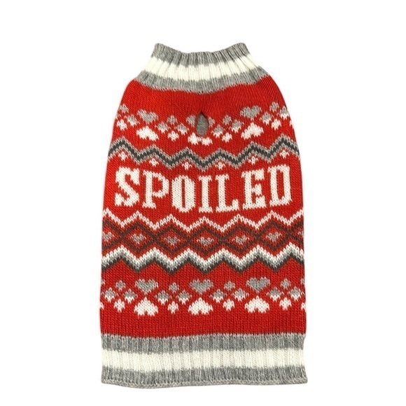 Vibrant Life Size XS Spoiled dog sweater - Picture 1 of 3